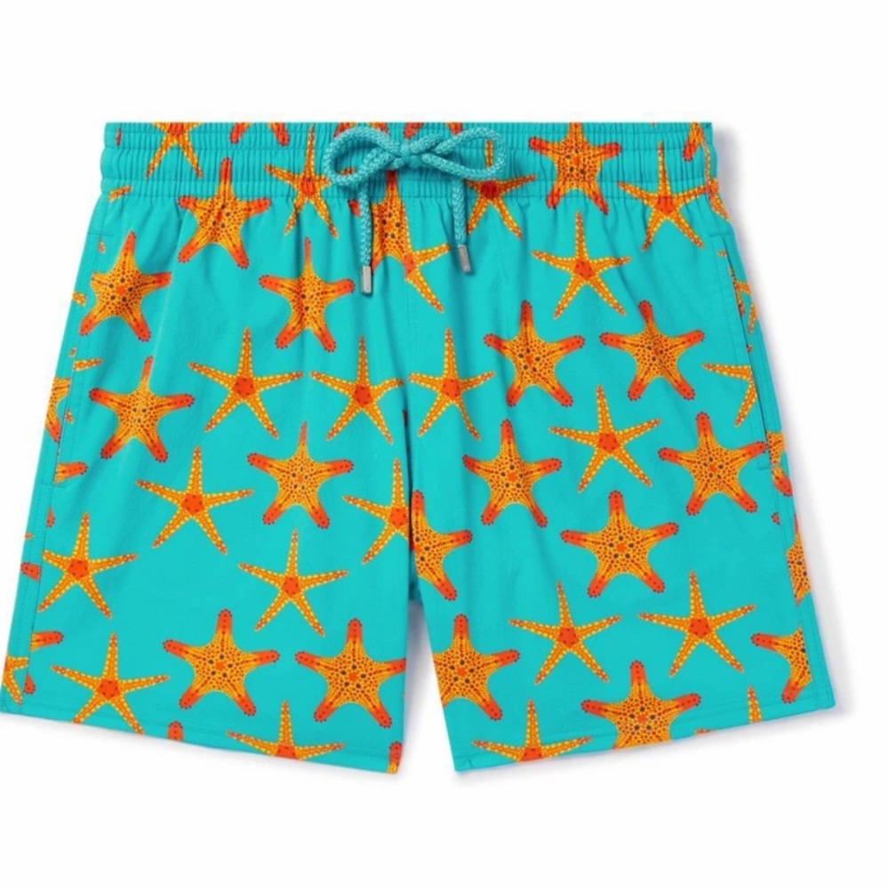 VILEBREQUIN Starfish Print Mens Swim Shorts Size S